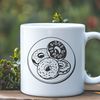 Beautiful Vector Donut Design A stylized illustration of a donut, suitable for vector graphics.