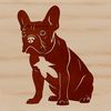 Sitting Dog Animal Vector Graphic A sitting French Bulldog animal illustration, suitable for both personal and commercial use.