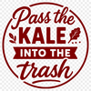 A humorous quote about food and diet in a clean, vector format.