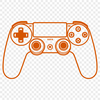 Custom Game Controller Design Vector illustration of a game controller with buttons and sticks