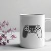 Beautiful Game Controller Vector Art A digital game controller with buttons and joysticks, suitable for vector art and cutting machine designs.