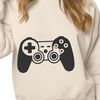 Digital Video Game Controller Vector Design A video game controller with buttons and joysticks, designed as a vector image for digital use.