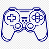 Vector Gaming Device Illustration An SVG illustration of a gaming device with directional pad and face buttons.