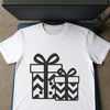 A stylized illustration of a wrapped present with a ribbon, suitable for various uses including crafting and digital design.