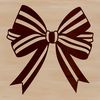 Beautiful Loop Design Vector Image A decorative bow made up of intricate loops and swirls, suitable for various crafts.
