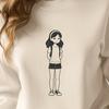 Young Female Character Design A young girl illustration in a vector format.