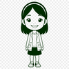 Beautiful Female Figure in SVG Design A digital illustration of a female figure created using SVG technology.