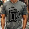 Free Glass Clip Art A glass filled with beer, depicted as a simple vector design.