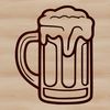 Vector Beer Icon A glass containing beer, suitable for vector art and design projects.