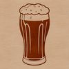 Free Beer Clip Art A simple illustration of a beer glass filled with a dark liquid, suitable for digital design and cutting projects.