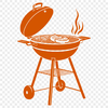 Summer Food Vector Art Grill illustration with food items, suitable for vector art projects.