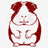 A digitally rendered image of a guinea pig, suitable for print and web use.
