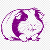 Guinea Pig Vector Design Download A vector illustration of a guinea pig, suitable for digital crafting and design projects.