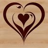 Ornate Valentine's Day Decorative Heart A stylized, ornate illustration of a heart shape.