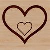 Love Heart Graphic Design Element Vector graphic illustration of a heart symbol used in various contexts including Valentines and wedding designs.