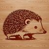 Free Vector Art of a Hedgehog A detailed illustration of a hedgehog, suitable for use as vector art or clip art in various design software.