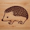 Simple Vector Art of a Hedgehog Design A simple illustration of a hedgehog, designed as vector art for digital use.