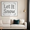 A festive Christmas quote 'Let it Snow' vector graphic in SVG format.