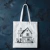 A simple house design in vector format, ideal for digital use and customization.
