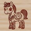Lovely Horse Illustration in Scalable Format A high-quality, scalable graphic of a horse suitable for digital and commercial applications.