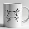 Delicate Hummingbird Design in Scalable SVG Format An intricately detailed design of a hummingbird, rendered as a scalable SVG image suitable for various applications.