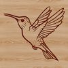 Flying Beauty in Flight A colorful illustration of a hummingbird in flight, with its wings spread wide.