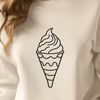 Sweet SVG Graphic Art A vector design featuring a stylized ice cream treat in various colors.