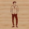 Adult Male SVG Illustration An illustration of an adult man created using scalable vector graphics technology.