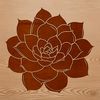 A detailed illustration of a desert plant with thick, fleshy leaves, suitable for vector design and cutting machine projects.