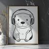 Illustrative otter graphic designed as a vector image.