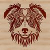 Beautiful Australian Shepherd Clip Art SVG A high-quality digital illustration of a typical Australian Shepherd dog breed.