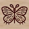 A colorful illustration of a butterfly in mid-flight, suitable for vector graphics and design projects.