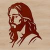 A simple illustration of Jesus Christ in a traditional religious style.