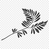 A vector design illustration of a single leaf with detailed textures and veins.