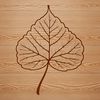 Nature's Beauty in Detail A detailed, high-resolution illustration of a single leaf with intricate details.
