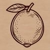 A stylized lemon illustration for digital designs A stylized illustration of a lemon, suitable for vector graphics and digital designs.