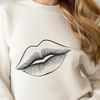Anatomy Lip Illustration A detailed illustration of human anatomy focusing on the mouth area.