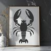 Free Lobster Vector Art A detailed illustration of a crustacean sea creature, commonly referred to as a lobster.