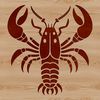 Sea Creature Illustration Vector Graphic A detailed illustration of a sea creature, a lobster, designed as a vector graphic.