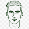 Male Silhouette Design A male figure designed as a digital vector graphic.