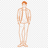 Male SVG Graphic A high-quality SVG graphic representation of a man.