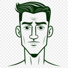Neutral Male Figure Illustration A high-quality illustration of a male figure in a neutral pose, suitable for digital design and printing.