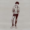 Free Clip Art for Cutting Machines A male figure in simple design, suitable for vector art and cutting machine templates.