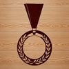 A digital medal icon designed for use in vector art projects and cutting machines.