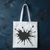 Colorful Geometric Splatter Art A colorful splat shape made up of abstract shapes and patterns.