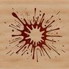 Irregular Shape Vector Art A circular shape with irregular edges, resembling a splattered object, designed as vector art.