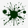 Slime Stain Illustration A stylized vector shape resembling a splat of slime or paint, suitable for digital design and cutting projects.