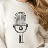 Microphone Icon in Vector Format A detailed illustration of a microphone in vector format, suitable for various design applications.