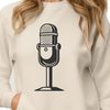 A high-quality digital microphone illustration designed for vector art and graphic design projects.