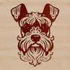 Adorable Bearded Dog Breed Icon A small dog breed with distinctive bearding and eyebrows, suitable for vector art designs.